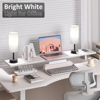 Fenmzee Bedside Table Lamps Set of 2-3 Color Temperatures Pull Chain Lamp with AC Outlet Charging Port, Small Round Night Stand Lamps for Bedroom Guest Room Office, Bed Side Light with E26 LED Bulbs