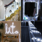 Brizled Cool White Rope Lights Connectable, 18ft 216 LED Rope Light Outdoor