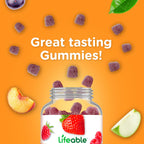 Lifeable Garlic Gummies - 2000 mg - Great Tasting Natural Flavor Gummy Vitamin Supplement - Gluten Free, Vegetarian, GMO Free Chewable - for Adults 90 Gummies