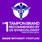 Tampax Radiant Tampons for Women Multipack, with LeakGuard Braid, Regular/Super Absorbency, Unscented, 84 Count (3 Packs of 28), Packaging May Vary