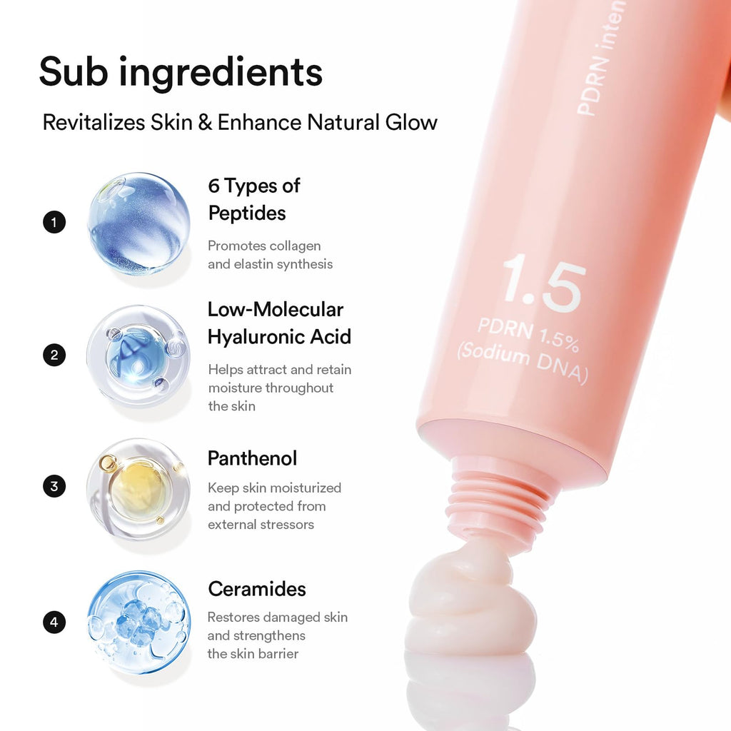 Abib PDRN Intensive Cream 1.5 Tube 2.54 fl oz, Salmon DNA PDRN Hydrating Moisturizer for Dull and Stressed Skin, Skin Turnover and Barrier Care, with Peptides and Hyaluronic Acid, Korean Skincare