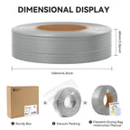 COMTREE Bamboo PLA Basic Refill Filament 1.75mm 1 KG (2.2lbs) with RFID for Bambu Lab A1/X1/P1 Series 3D Printers,Easy to Print, 3D Printing Filament,No Spool, +/- 0.03mm (Orange 10300)