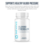 Revive MD Blood Pressure Support Supplement - Supports Heart and Circulatory Health, Energy & Daily Wellness - Magnesium, Potassium, Folic Acid & Garlic Formula (180 Vegetarian Capsules, 60 Servings)