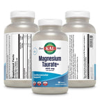 KAL Magnesium Taurate 400mg Plus CoEnzyme Vitamin B6, Chelated Magnesium Supplement, Muscle Function, Gluten Free, Vegan, 90 Serv, 180 Tablets