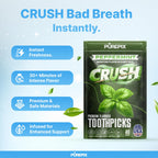 PurePix Flavored Toothpicks Variety Pack, Thick Durable Quit Smoking Support, Infused with Long-Lasting Flavor to Help Fight Cravings, 40 Count per Pouch, Vegan & Gluten-Free, Made in USA, (Pack of 5)