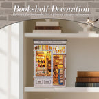 CUTEBEE Book Nook Kit - DIY Miniature House Dollhouse Kit for Adults and Teens, Booknook Tiny House Bookshelf Decor 3D Wooden Puzzle, Gifts for Family, Friends (The Scholar's Bookstore)