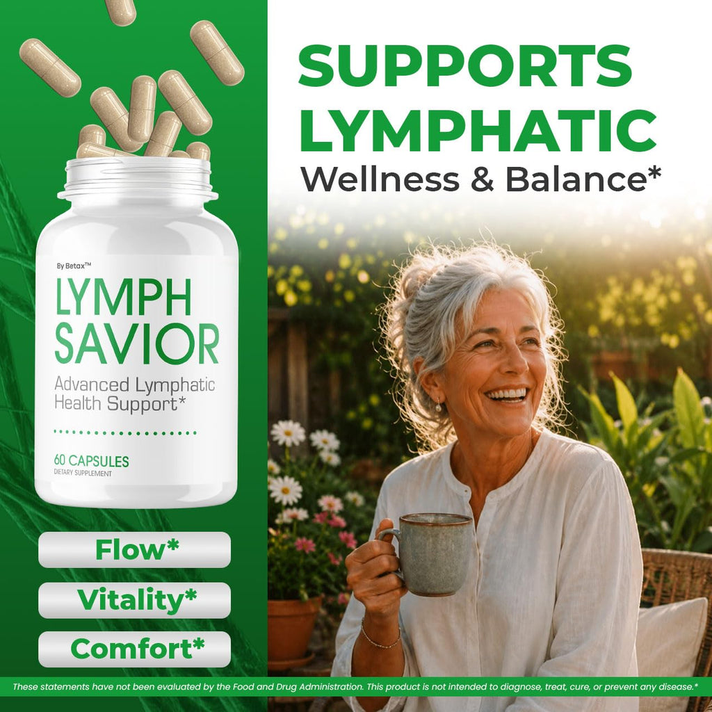 Lymph Savior - Official Lymph Savior Capsules Advanced Formula with All Natural Ingredients, LymphSavior Pills for Wellness & Overall Health Support Reviews, 60 Capsules for 1 Month