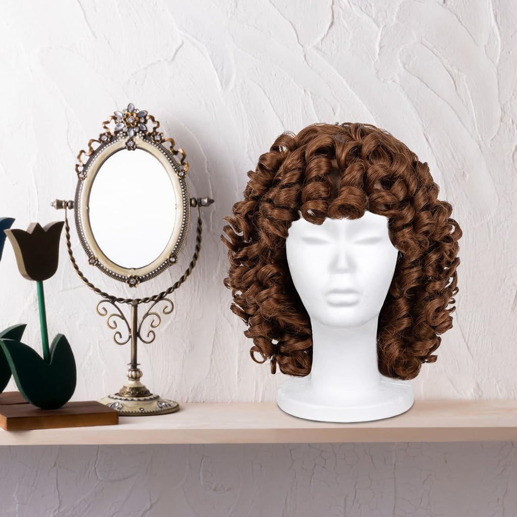 Leeven Styrofoam Wig Heads Foam Mannequin Head Stand for Wigs 3 Packs