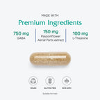Vitanica, GABA Ease, Calming Support, Vegan, 60 Capsules