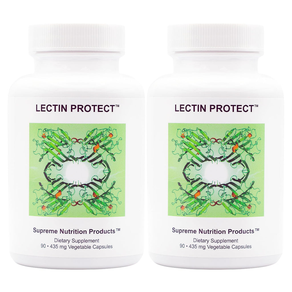 Supreme Nutrition Lectin Protect, 90 Pure Herbal Combination Vegetarian Capsules | 2 Pack