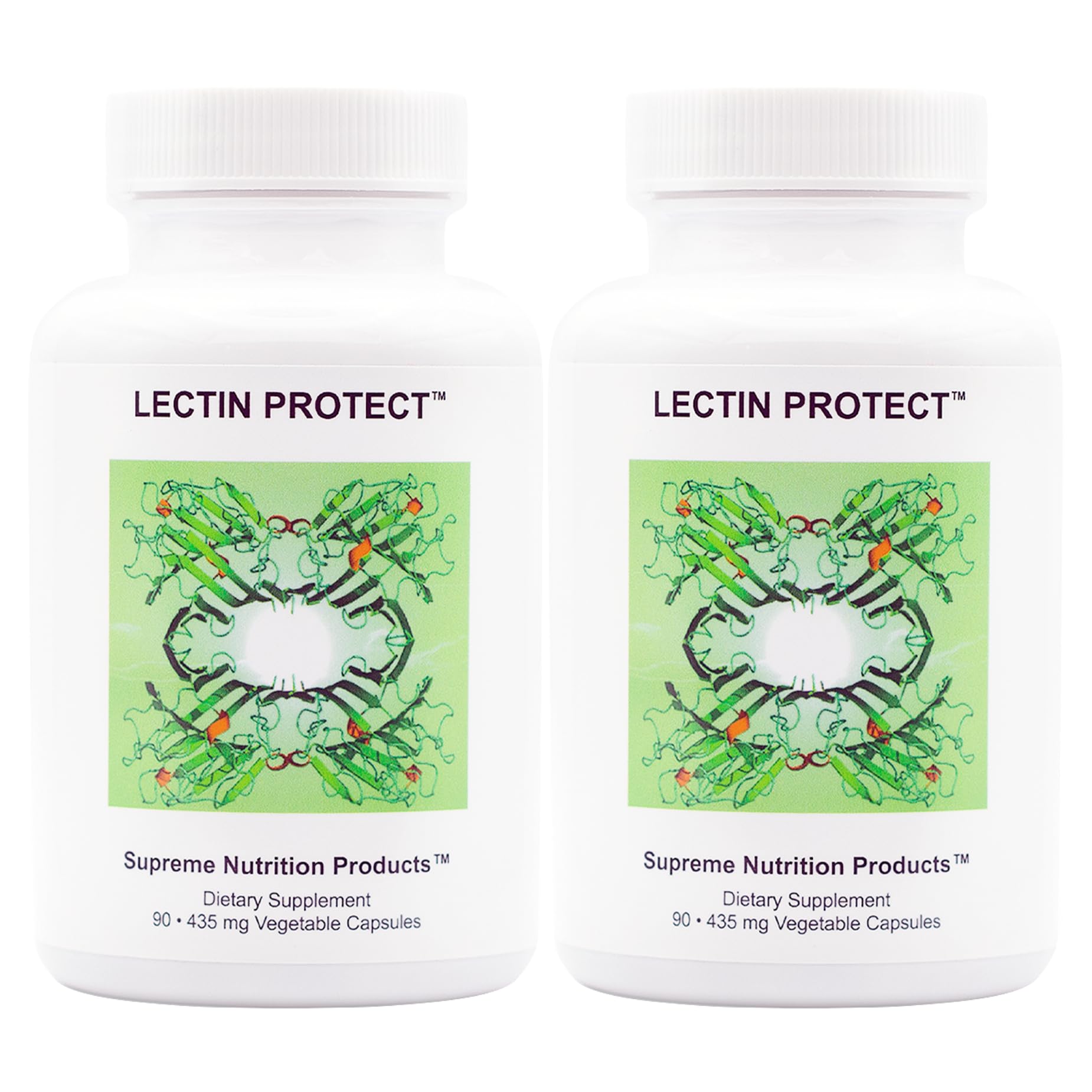 Supreme Nutrition Lectin Protect, 90 Pure Herbal Combination Vegetarian Capsules | 2 Pack