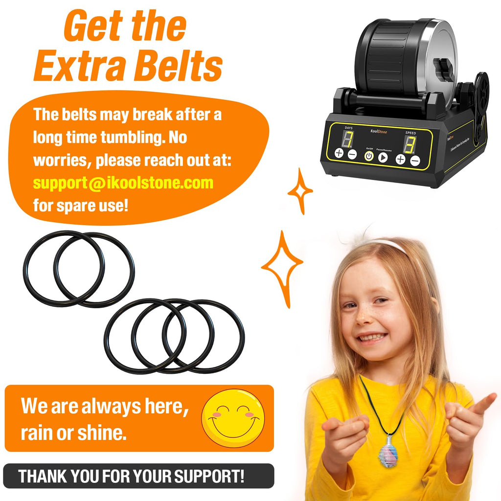 C1 Rock Tumbler Kit - Professional Large 2.5LB Capacity, Up to 5X More Noise Cancelling, Adjustable Timer & Speed with Full Accessories & Memory Function, Ideal for Adults Kids