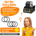 C1 Rock Tumbler Kit - Professional Large 2.5LB Capacity, Up to 5X More Noise Cancelling, Adjustable Timer & Speed with Full Accessories & Memory Function, Ideal for Adults Kids