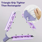 ClicLak Wall Cleaner Mop, Instantly Attach & Remove Cloth Touch-Free, Triangular Clamp Clip Ceiling Cleaning Duster with 67 Inches Handle, 5 Dry Cloths for Walls, Window, Floor, Baseboard