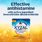 Xyzal 24 Hour Allergy Relief Medicine, Original Prescription Strength Antihistamine, Levocetirizine Dihydrochloride Tablets, 5 mg, 80 Count