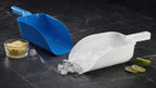 New Star Foodservice Commercial Grade Polycarbonate Plastic Utility Ice Scoop, Blue, 64 oz