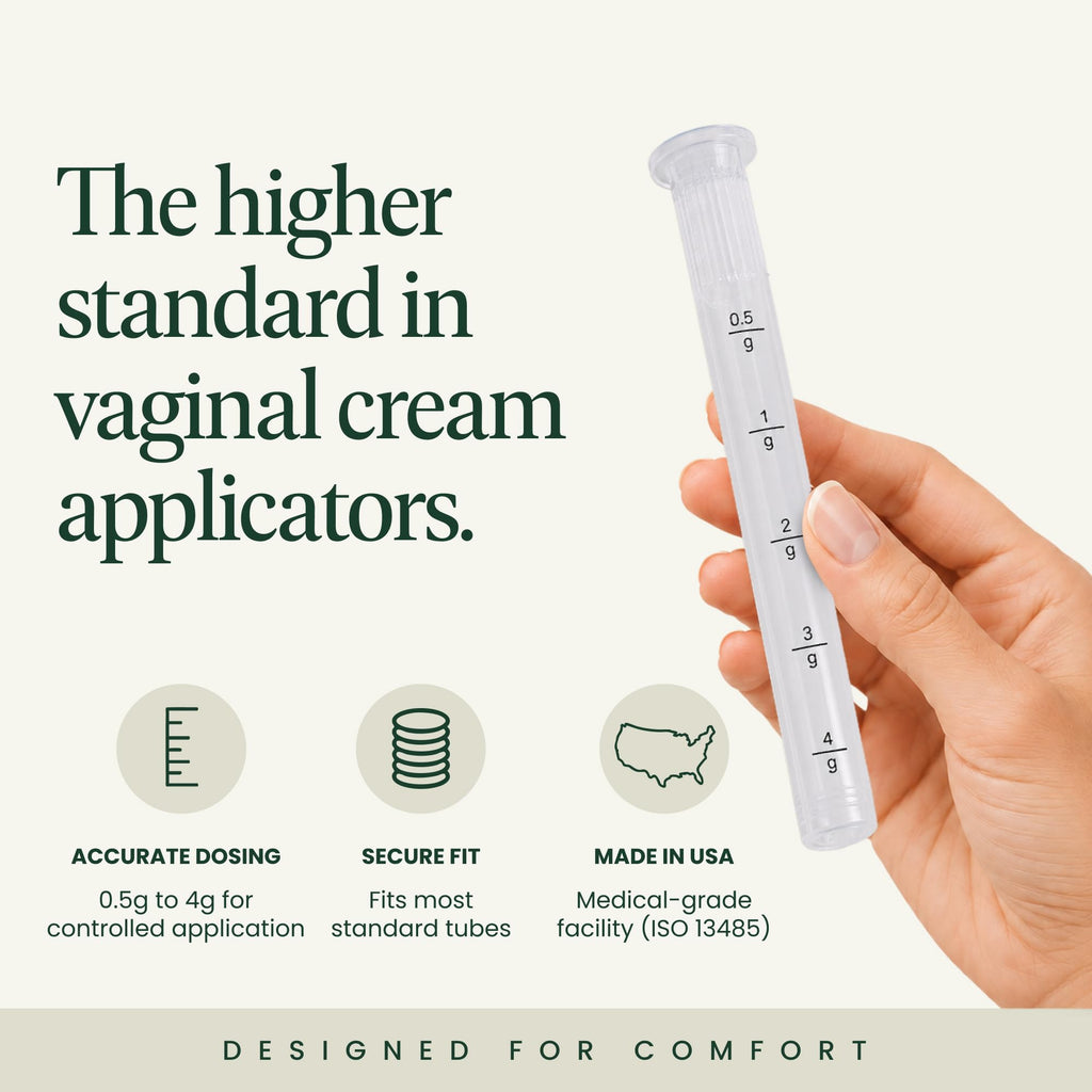 NewLife Naturals Disposable Vaginal Applicators 30 Pack – Threaded Vaginal Cream Applicators with Dosage Markings – Individually Wrapped Clean Single Use for Gels, Lubricants, & Creams – Made in USA