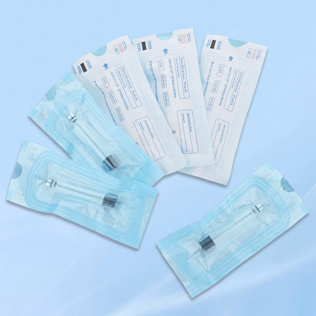 3ml Pen Cartridges for Peptide Pen and V1 V2 Pens, 10 Pack 3cc Empty Glass Cartridge with 11mm Long Stopper, Sterilized & Individually Wrapped