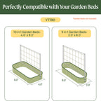 Vego Garden 8.0ft Long Tomato Metal Frame Trellis, Garden Trellis for Climbing Plants Like Cucumber Beans Tomatoes & Vines, (Garden Beds Not Included)