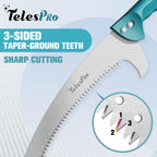 TelesPro Multi-Purpose Handheld Pruning Saw - 16-Inch Blade, Compatible with Standard US Acme Thread Poles (Pole Sold Separately), Ideal for Tree Trimming