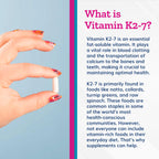 Just Thrive Vitamin K2-7 - Bone, Brain, and Heart Health K2 Vitamin Supplement, 60 Capsules