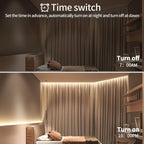 Yeewhale 50FT COB LED Strip Lights 3000K Warm White Dimmable DC 24V Flexible LED Tape Light for Bedroom, with Remote and App Control LED Light Strip,for DIY Home Decoration