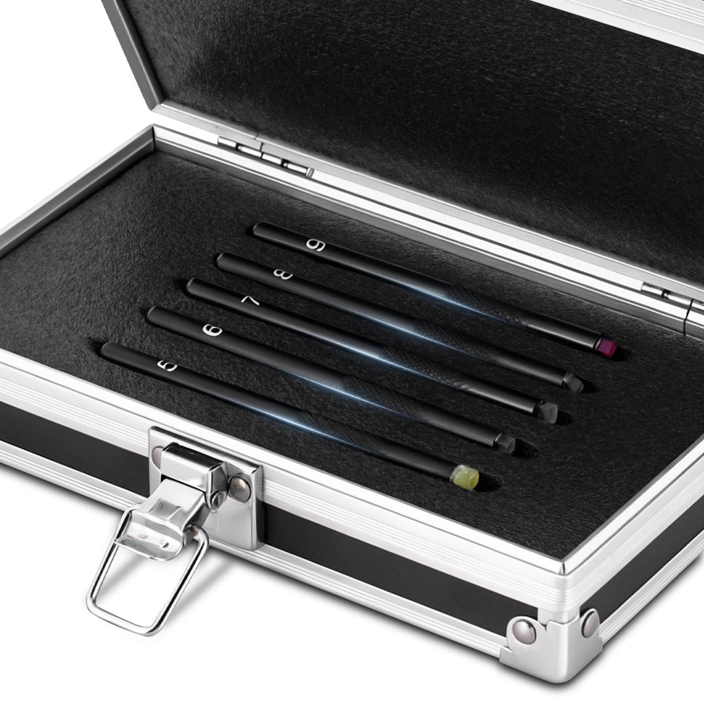 Mohs Hardness Test Kit Mohs Hardness Picks 5 Pack Mohs Hardness Tester Industrial Mineral Identification Kit Gem Jade Jewelry 5-9 Scratch Tester
