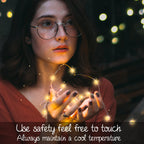 Ineximun 24 Pack LED Fairy Lights Battery Operated 7Ft 20Led Warm White Mini String Lights Waterproof Christmas Lights for Mason Jars Bedroom DIY Party Wedding Christmas Decor