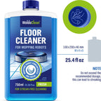 WoldoClean Floor Cleaner Solution for Robot Mops 25.36 fl.oz - Anti-Clog Formula Compatible with Roborock, Dreame, Roomba, Tineco, Professional Low-Foam Concentrate