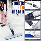 Spray Mops for Floor Cleaning, Commercial Dust Mops, Blue, 1-Pack