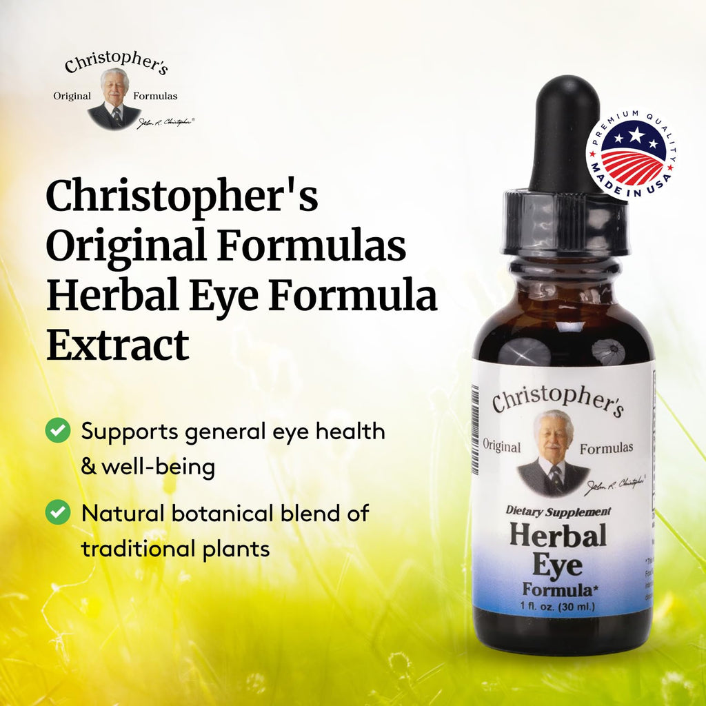 Christopher's Original Formulas Herbal Eyebright, 1 fl oz - Natural Eye Wellness