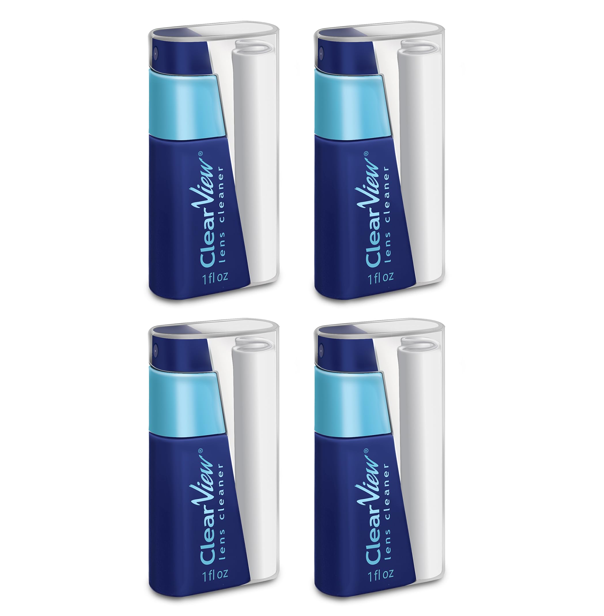 Portable Lens Cleaner Kit – Eyeglass Lens Cleaner Spray Kit with Refillable Spray + Microfiber Cloth, Compact Eye Glass Cleaners Spray, Safe for All Lenses, Travel Size Cleaning Set