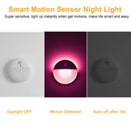 YUNLEX 2 Pack Pink Battery Night Light, Motion Activated Night Light, 2.6" Small Sticky Lights, 3 Light Modes, Dimmable Soft Glow for Bedroom, Nursery, Baby, Kids, Sleep, Soothing Fear of The Dark