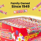 Smarties Candy Giant Rolls - Gluten & Vegan Free - Classic Sweetness From Family Owned Company Since 1949, Peanut & Dairy Free - Individually Wrapped Bulk Halloween Candy- 2.2 Pound (Pack of 2)