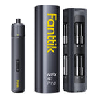 Fanttik S1 Pro Electric Screwdriver, Power Screwdriver with16 S2 Steel Bits, 3 Torque Settings, Max 6 N.m, 2000mAh Battery, LED Light & 1/4''Hex, Ideal Tool for Furniture & Gaming PC
