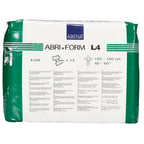 Abena Abri-Form Comfort Plastic-Backed Briefs, Level 4, (Medium To Large Sizes) Large, 12 Count