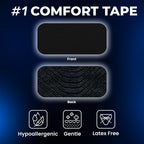 MONIER Comfort Tape (30 Pack) - Pain Free Removal, Hypoallergenic, Latex Free & Gentle On Skin - Packaging May Vary - Skin Friendly Adhesive Cotton Tape