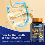 Magnesium Complex 700mg | 12-in-1 High Absorption Supplement | Glycinate, Citrate, Malate, Taurate & More | Sleep Support, Muscle Cramp Relief, Stress, Heart, Bone & Nerve Health | 120 Vegan Capsules