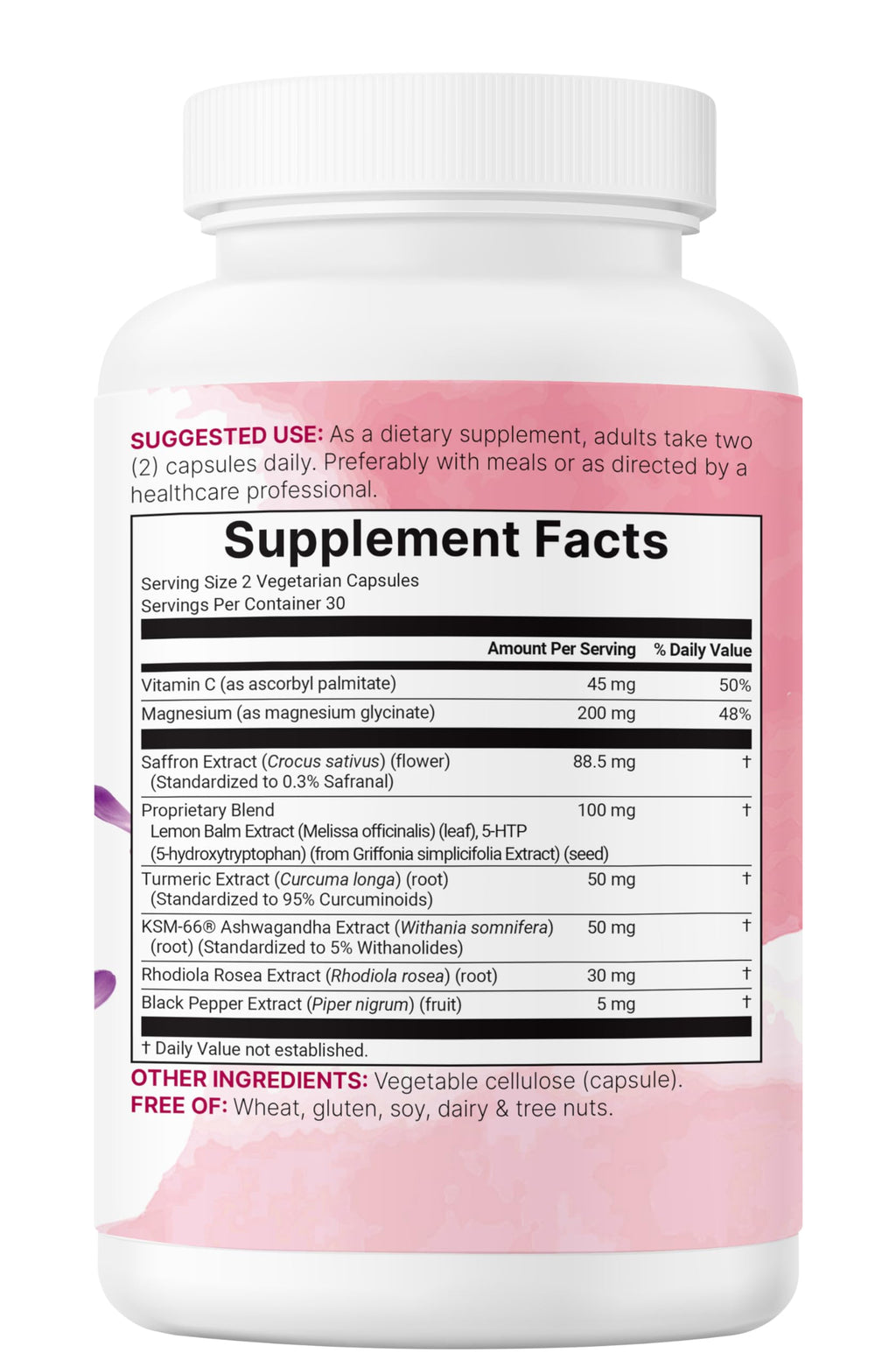 Micro Ingredients Saffron+ Advanced Supplements, 60 Veggie Capsules – 10-in-1 with Saffron Extract, High Absorption Fat-Soluble Vitamin C, Magnesium, Turmeric & KSM-66 Ashwagandha – Filler Free