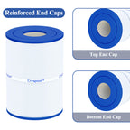 Cryspool® 07018 Filter Compatible with CX250RE, Star-Clear C250, PA25-4, PA25-4/M4, C-7626, FC-1230, 25 Sq. Ft Spa Filter Cartridge, 1 Pack
