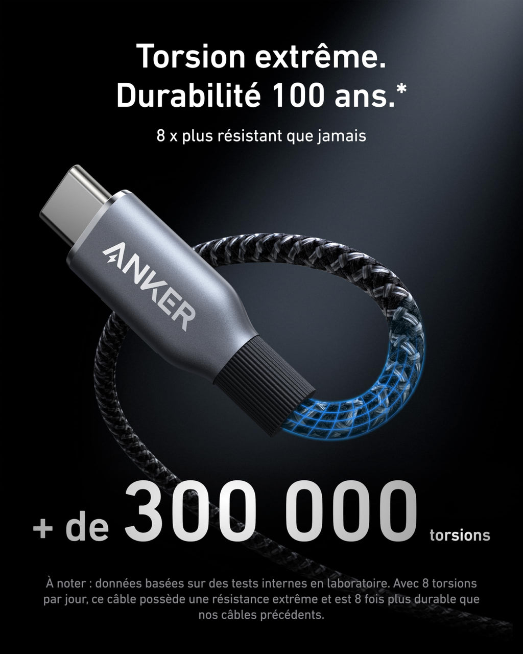 Anker Prime USB C to USB C Cable, 240W Fast Charging Durable Cable (6 ft)