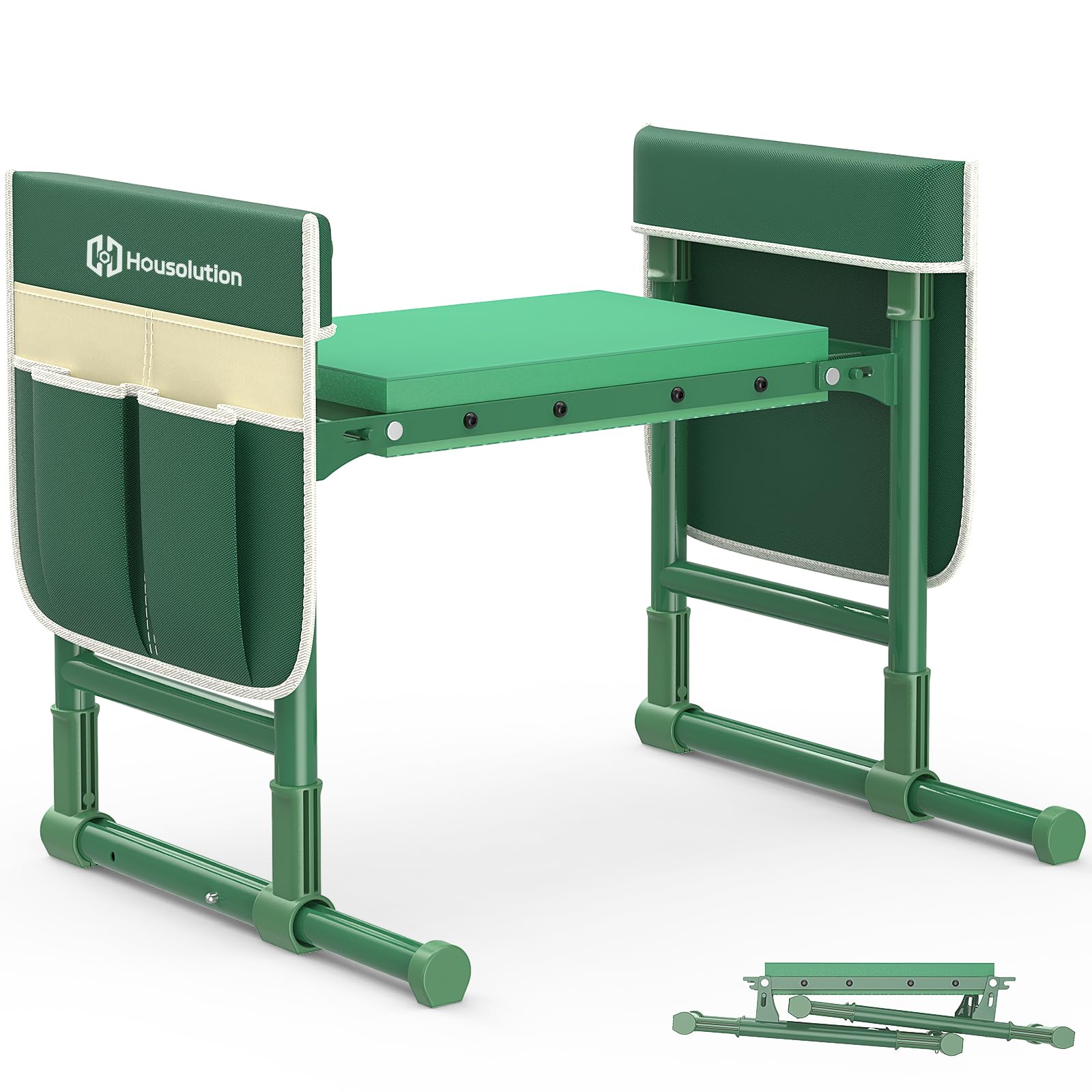 Housolution Garden Kneeler and Seat with Anti-Tipping Extendable Legs