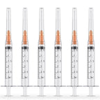 25Pcs 3ml Luer Lock Syringes with 25G 1" Needles, Individually Wrapped