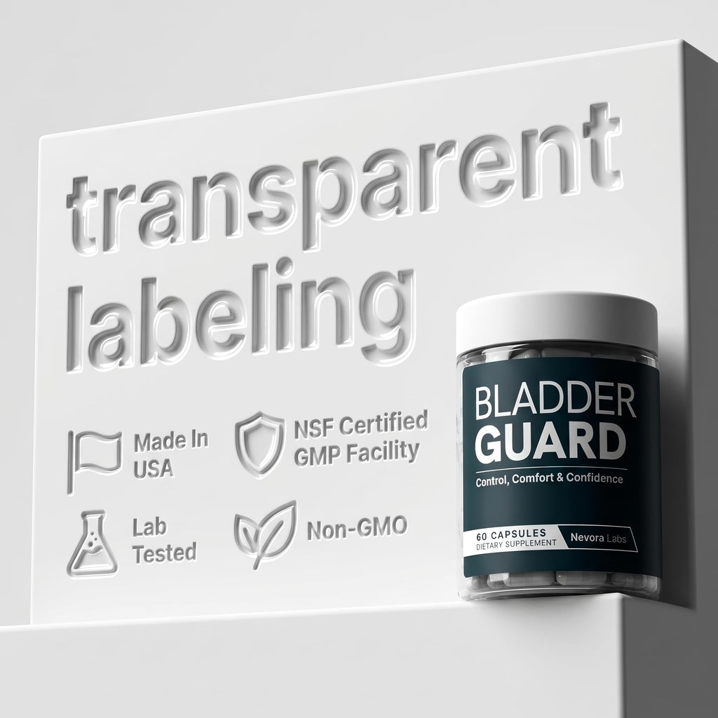 Bladder Guard – Bladder Control Supplements – Urinary Tract Health for Women & Men – Pumpkin Seed Extract & Soy Germ Formula – 60 Capsules