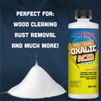MAXTITE Oxalic Acid (40 lbs) 99.6% Pure - Metal & Wood Cleaning and Bleaching, Rust Removal (C2H2O4) - Heavy-Duty Pail with Easy-Open Lid