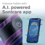Philips Sonicare DiamondClean 9900 Prestige Electric Toothbrush - with SenseIQ Technology and Advanced AI App, 5 Brushing Modes, 3 Intensity Levels, Charging Travel Case,Midnight Blue, Model BD9002AZ