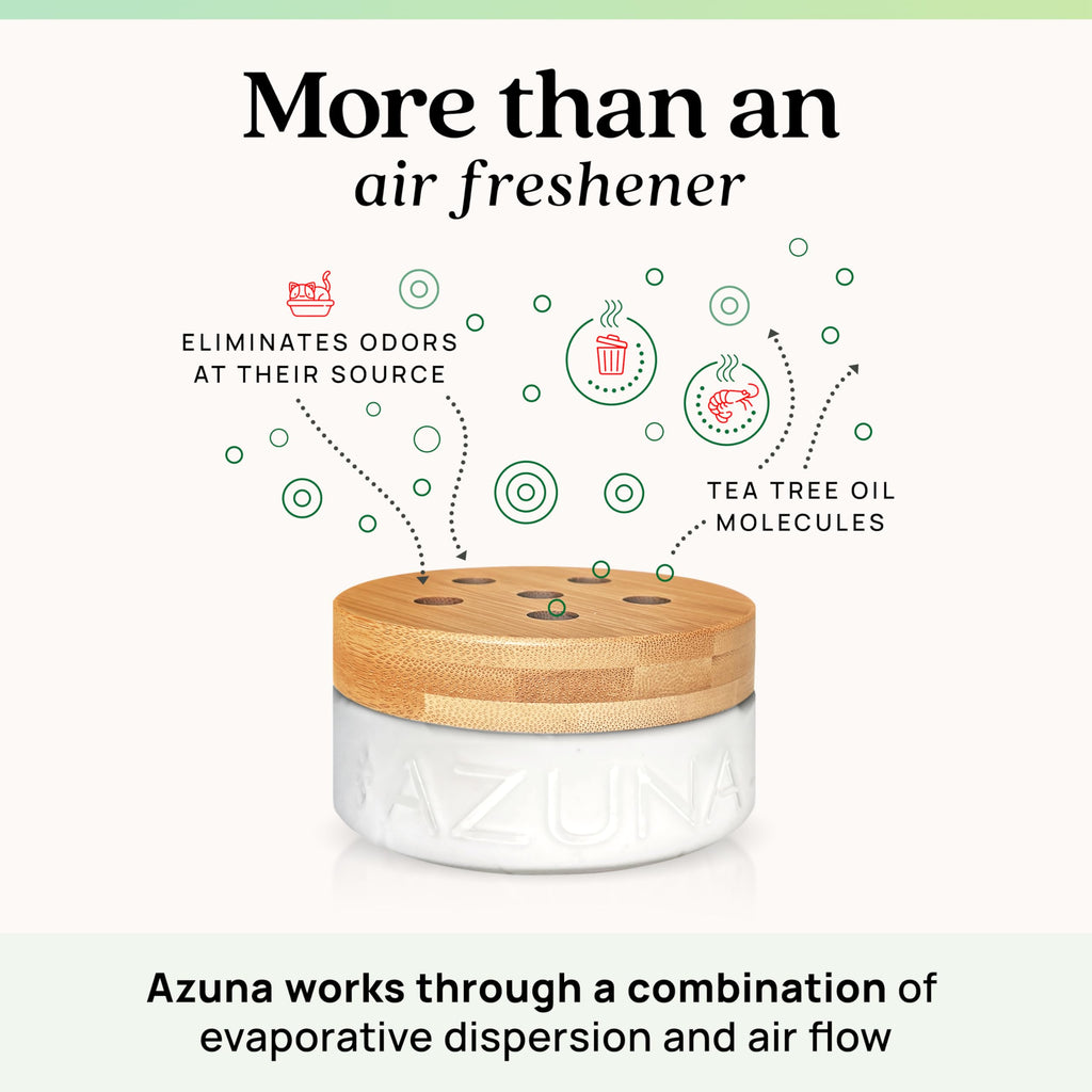 Azuna Home Odor Eliminator for Strong Odor | 2 Room Kit | Natural Scent