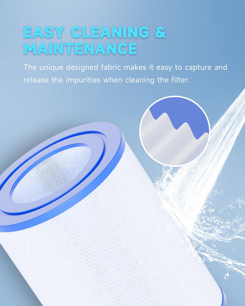 AQUALTRA Spa Filter Replacement for PDM28, Compatible with Dream Maker 461273, FC9944, FC-9944 Cartridges, SD-01392, 28 sq.ft. 5 1/2" x 7 1/4" Drop in Hot Tub Filter 2 Pack