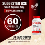 (1 Pack) GlycoIQ Capsules, All Natural Glyco IQ Support Supplement Pills with Premium Ingredients, Advanced GlycoIQ Maximum Strength Formula for Healthy Circulation & Balanced Levels (60 Capsules)