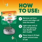 OFF! Backyard Outdoor Mosquito Repellent Coil Starter Pack, Perfect for Outdoor Patios, Country Fresh Scent, 3 Piece